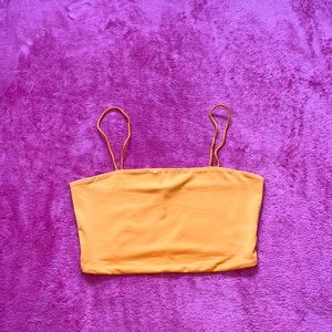 Neon Orange Crop Tank